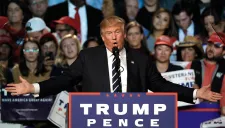Donald Trump durante su campaña
