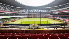 Interior del Estadio Azteca previo al duelo de la NFL en México