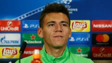 Héctor Moreno durante la conferencia de prensa