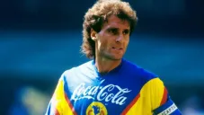 Ruggeri, en un partido con el América