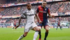 Dani Alves, durante el juego entre Juventus y Génova