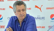 Jorge Vergara durante una conferencia de prensa