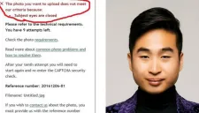 Captura del momento del rechazo