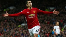Mkhitaryan festeja su anotación en Old Trafford vs. Tottenham