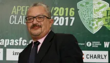 López Chargoy durante una conferencia de prensa de Jaguares