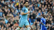 Gundogan durante un partido del Manchester City