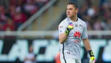 Moisés Muñoz durante el partido entre América y Chivas de Liguilla