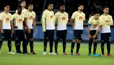 Jugadores de América durante la tanda de penaltis