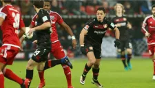 Javier Hernández, durante el juego Leverkusen vs Ingolstadt