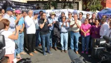 Cuau da un discurso tras acabar su huelga de hambre