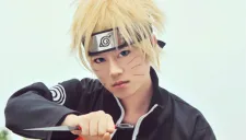 Un cosplay se disfraza de Naruto
