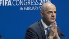 Infantino, durante el congreso donde fue elegido presidente de FIFA