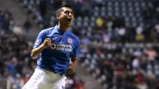 Elías Hernández festeja su gol contra el Puebla