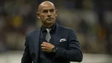 Paco Jémez durante un partido de liga con el Cruz Azul
