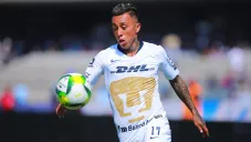 Martín Rodríguez, durante un partido con Pumas