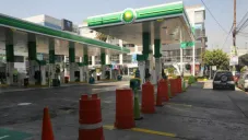 Estación de gasolina sin servicio