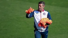 Caixinha en el entrenamiento del Cruz Azul