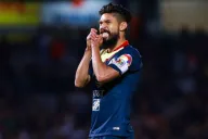 Oribe Peralta durante un partido del América