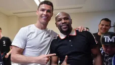 Cristiano Ronaldo y Floyd Mayweather posan en Jeddah