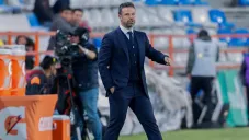 Rafa Puente, durante un partido de Querétaro