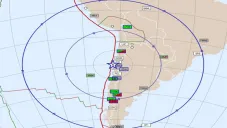Infografía sobre el sismo de Chile