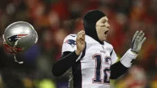 Tom Brady en partido con los Pats