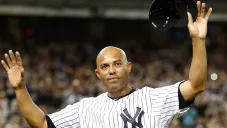 Mariano Rivera en su último partido con Yankees