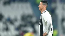 Cristiano Ronaldo se lamenta tras fallar una opción clara de gol