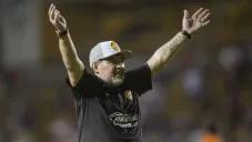 Maradona, en un juego al frente de Dorados
