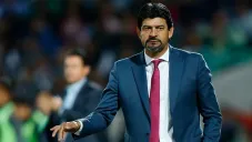 José Saturnino Cardozo, durante el duelo contra Santos