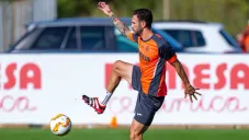 Miguel Layún durante un entrenamiento con el Villarreal