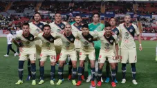 Jugadores del América previo al juego de Copa ante Necaxa