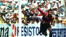 Pablo Larios en partido con Puebla