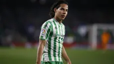 Lainez, durante el juego contra Espanyol