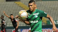 Angulo, en un partido con el Deportivo Cali