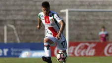 Esteban Carvajal en un partido con Palestino
