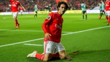 Joao Felix festeja anotación con el Benfica