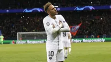 Neymar festeja un gol con el PSG