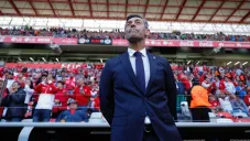 Pedro Caixinha observa el juego entre Cruz Azul y Toluca del C2019