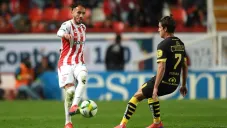 Guzmán durante un partido con Necaxa