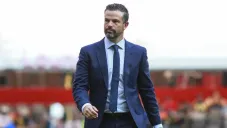 Rafael Puente Jr. durante un juego de Gallos Blancos