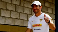 Bruno Marioni en las instalaciones de Pumas