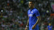 Caraglio en partido con el Cruz Azul