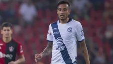Jesús Zavala en un partido con Puebla