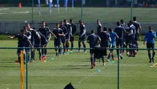 Jugadores de Cruz Azul en el entrenamiento