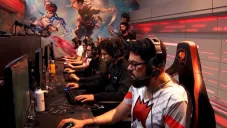 Los jugadores de Infinity, durante la selección de campeones