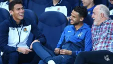 Moreno y Reyes platican previa al Real Sociedad vs Leganés