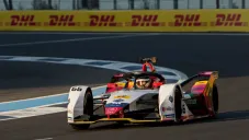Daniel Abt, durante las prácticas de la Formula E