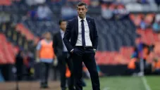 Pedro Caixinha durante la derrota de Cruz Azul ante Santos