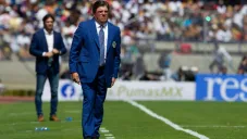 Herrera durante partido contra Pumas en CU